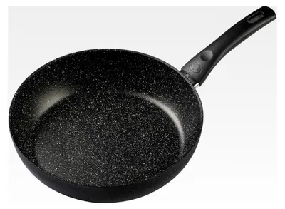 Produktbild von Schmorpfanne mit hohem Rand, Ø 28 cm, Schmortopf, Temperaturkontrolle, Antihaftbeschichtung, Aluminium, Schwarz
