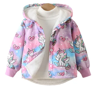 Imagen del producto de Pantalones con forro y capucha, talla 104 - Unicornio con alas