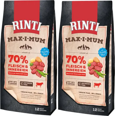 Produktbild von Rinti Max-i-mum Rind 2 x 12 kg
