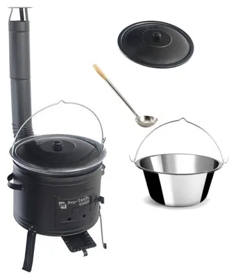 Produktbild von Gulasch-Set mit Edelstahlkessel 22l Pro-Tech CHEF 40693