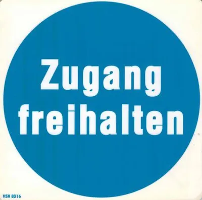 Produktbild von Hinweis- Schild - Zugang freihalten - Gr. 20 X 20 cm - 308316