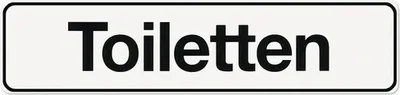 Produktbild von Klebeschild Toiletten" 200x48 mm"
