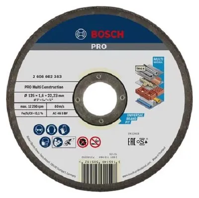 Image de Disque à tronçonner multi-matériaux 125x1,6x22,23mm - BOSCH - 2608602383
