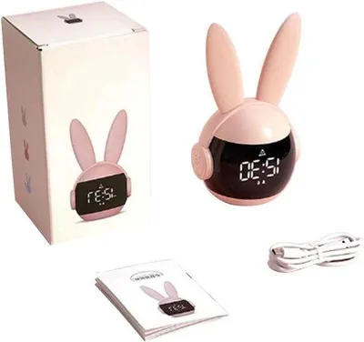 Obrázek produktu pro Malý barevný budík pro děti s LED osvětlením