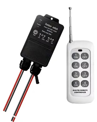 Produktbild von RF 433Mhz Outdoor-Relais + Fernbedienung - 220V / 30A, Reichweite bis zu 500 m
