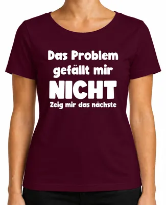Obrázek produktu pro Neukazujte mi další sarkastické humorné dámské tričko, Burgundy, M