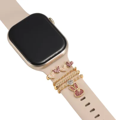 Image de CoolGadget Smartwatch Montres Bracelet Charms pour Apple Watch et Galaxy Watch Bijoux Anneaux Décoration Boucles Motif Clips Universel Butterfly