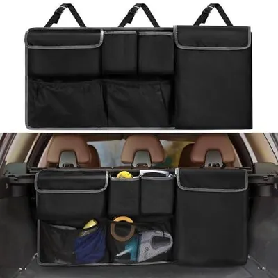 Image de Organisateur de coffre de voiture avec sacs de rangement étanches