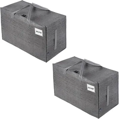 Produktbild von Famanu Aufbewahrungsbox mit Reißverschluss und Metallrahmen - Grau