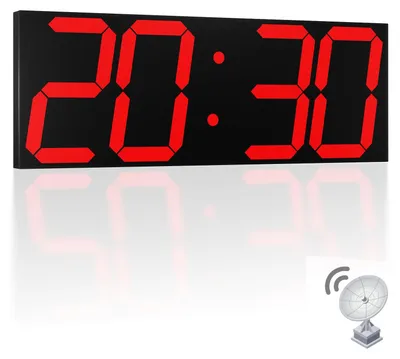 Digitale Wanduhr 18,7 Zoll LED, Alarm, Timer, Zeitsynchronisation
