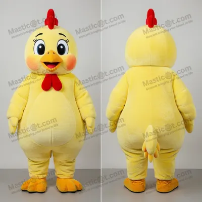 Produktbild von Fröhliche MASTICOT gelbe Hühner-Maskottchen-Baskenmütze