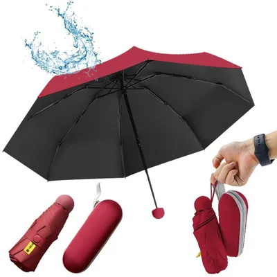 Produktbild von Mini-Faltbarer Regenschirm, winddicht und mit UV-Schutz
