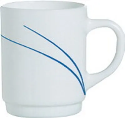 Produktbild von 6x Henkelbecher 25 cl, stapelbar Pappbecher, Kaffeetasse