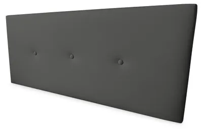 Kunstleder-Kopfteil 145x60 cm, gepolstert, grau, für Bett 135/140 cm