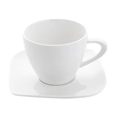 Produktbild von Tassen-Set Moss Florentyna 6 Stück aus Porzellan 300 ml mit Untertassen