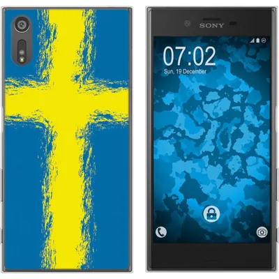 Produktbild von PhoneNatic Case kompatibel mit Sony Xperia XZs Silikon-Hülle WM Schweden M12