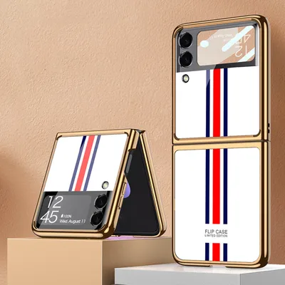 Obrázek produktu pro Pro Samsung Galaxy Z Flip3 5G Galvanicky pokovené malované sklo M2 Kryt telefonu