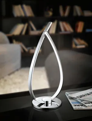 Produktbild von EGLO Roncade, Chrom, Weiß, Aluminium, Stahl, Schlafzimmer, Wohnzimmer, IP20, II, 3000 K