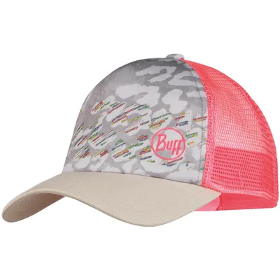 Zdjęcie produktu dla BUFF Fahrradmütze - TRUCKER OZIRA KIDS - Grau/Rosa UNI KIDS