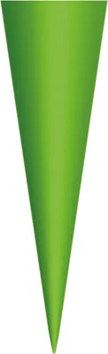 Produktbild von Schultüten-Rohling klein zum Basteln grün - 35 cm rund - ohne Verschluss