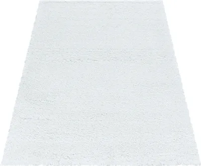 Produktbild von Teppich Wohnzimmer Hochflor Weiß 200x290 Rechteck Unicolor - Einfarbig aus Polyester