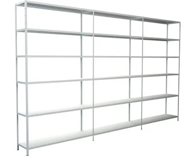Obrázek produktu pro Kovový regál rozšiřovací Schulte 4544-W 2300x2600x350 mm, 18 polic, nosnost 1530 kg, bílý
