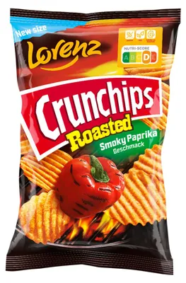 Zdjęcie produktu dla Crunchips Pieczone chipsy o smaku wędzonej papryki 110g