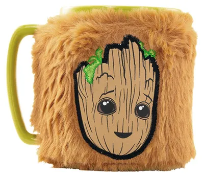 Image de Kubek PYRAMID Marvel: Groot z Okryciem Misia - 440ml, Idealny do Herbaty i Kawy