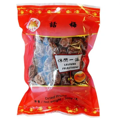 Produktbild von 300g getrocknete chinesische Pflaumen leicht gezuckert Golden Lily Dried Prunes