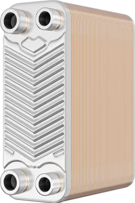 Image de Wiltec Échangeur de chaleur thermique avec 60 plaques – 191 x 73 x 1534 mm – max. 130 kW – 1,08 l par passe – en Acier inoxydable – pour Eau Solaire