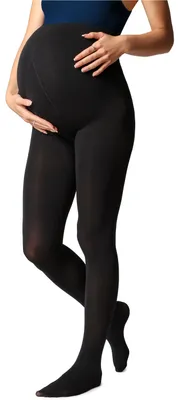 Image de Collants de grossesse Be Mammy 100 deniers BE-1120 (noir, XL) .