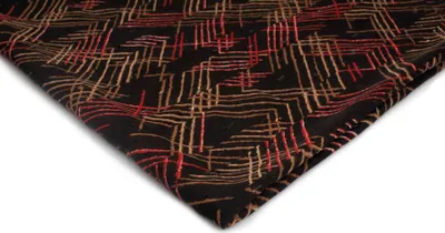Obrázek produktu pro Šifon s potiskem, vzor 3, černý 50 x 150 cm
