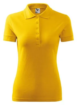 Image de Malfini - Polo pour femmes, piqué PP10033 (L) (jaune)