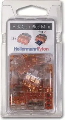 Image de HellermannTyton Hellermann HCPM-3 Blister PC-CL/OG 18 HelaCon Plus Mini 148-90055 (148-90055)