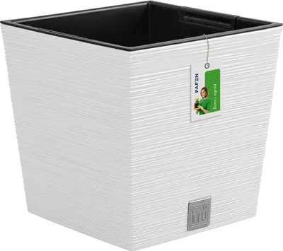 Immagine prodotto di Fioriera FURU Quadrato Balconiera Fioriera Bianco 19 L