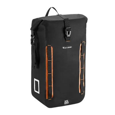 Obrázek produktu pro Brašna na kolo pro nosič zavazadel | 20L - 100% vodotěsná taška na nosič zavazadel | Brašny na kolo nosič zavazadel s rukojetí Reflexní | Brašna na kolo zadní pro e-kola MTB silniční kolo