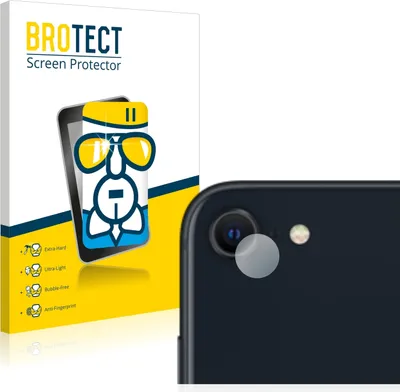 Produktbild von BROTECT Schutzglas für Apple iPhone SE 3 2022 (NUR Kameraschutz) Schutzfolie Panzer Folie Glas Display Schutz klar