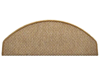 Produktbild von Primaflor Stufenmatte NATURA - Sisal - 28x65cm - 15er Set - Selbstklebender Treppen-Teppich, Rutschfeste Treppenstufenmatte, Antirutsch Treppenschoner & Treppenschutz