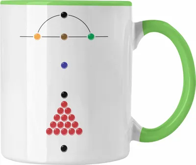 Produktbild von Trendation - Billard Pool Tasse Geschenk Queu Geschenkidee Spruch Grafik Plan (Grün)