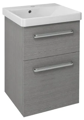 Produktbild von Sapho THEIA Unterschrank 46,4x70x44,2cm, 2xSchublade, Silbereiche