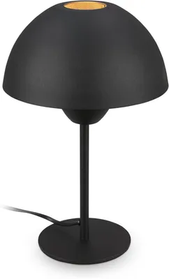 Immagine prodotto di Briloner GRYDE Lampada da tavolo, interruttore a cavo, attacco E14, nero, Ø20 x 31 cm