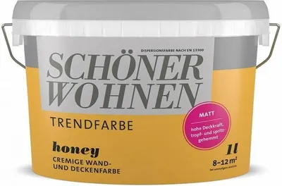 Produktbild von Wandfarbe Trendfarbe honey innen matt Schöner Wohnen 1L