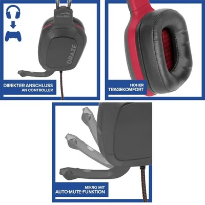 Produktbild von SPEEDLINK DRAZE Gaming Headset für PlayStation® Xbox-One®, Nintendo-Switch®- und Nintendo-Switch®-Lite-Konsole
