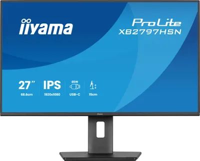 Image de Iiyama XB2797HSN-B1 IIYAMA 68.6cm (27") XB2797HSN-B1 16:9 HDMI+DP+2xUSB-C IPS