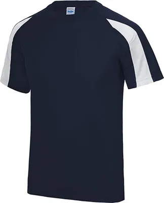 Obrázek produktu pro Just Cool JC003 | Sportovní tričko Contrast Cool + certifikovaný WRAP - barva: French Navy/Arctic White - velikost: XXL