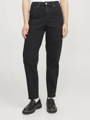 Produktbild von Jack & Jones Lisbon Mom C4143 Jjxx Hochtaillierte Jeans Schwarz 30 / 30 Frau Schwarz 30