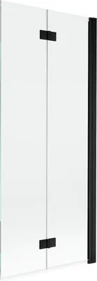 Produktbild von Mexen Mist Duschabtrennung 2-teilig rechts 80 x 150 cm, transparent, schwarz - 8A9-080-002-70-00-P