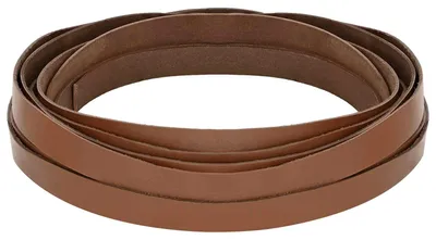 Image de vidaXL Lanière en cuir marron 500 x 1,5 cm