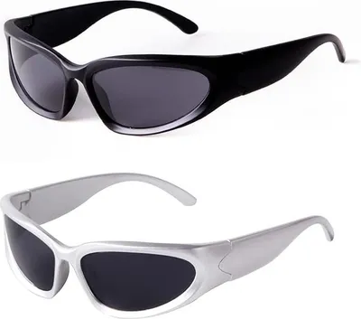 Produktbild von Sportsonnenbrille ADEWU Y2K UV400 uni 2 Stk.