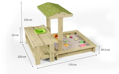 Produktbild von Sandkasten mit Matschküche Re-laxy KDI